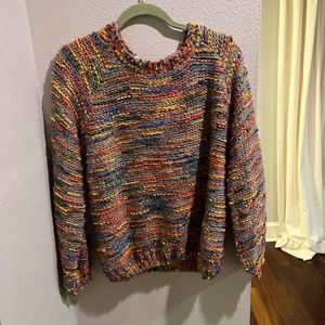 Rainbow knit sweater